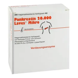 Pancreatin 20000 Laves micro maagsapresistente capsules, 200 st