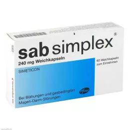 SAB simplex 240 mg zachte capsules, 60 stuks