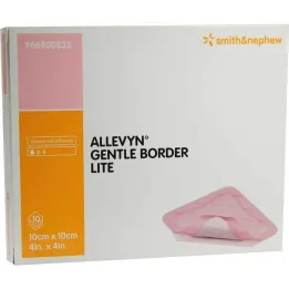 Allevyn Gentle Border Lite 10x10 cm schuimverband, 10 st