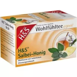H&S Feelgood thee salie honing met citroen fles, 20X2.0 g