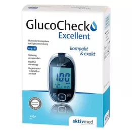 GLUCOCHECK Uitstekende bloedglucosemeterset mg/dl, 1 st
