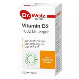 VITAMIN D2 1000 I.E. veganistische capsules, 60 stuks