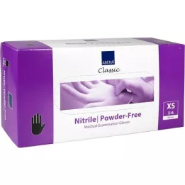 NITRIL Handschoenen poedervrij x-small zwart, 200 st