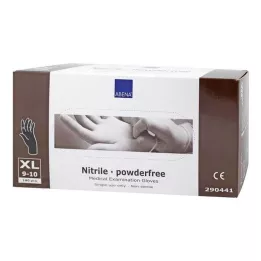 NITRIL Handschoenen poedervrij x-large zwart, 180 |2| stuks |2|