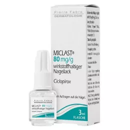 MICLAST 80 mg/g medicinale nagellak, 3 ml
