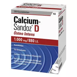 CALCIUM SANDOZ D Osteo intens kauwtabletten, 120 stuks