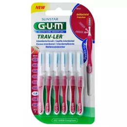 GUM Lade-ler 1,4 mm Candle Pink Interdental + 6 Caps, 6 st