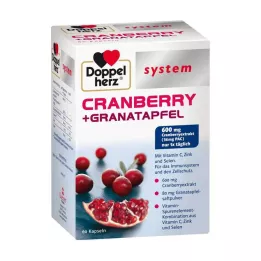 DOPPELHERZ Cranberry+Granaatappel systeem capsules, 60 stuks