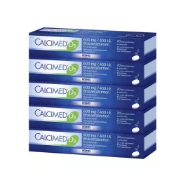 CALCIMED D3 600 mg/400 I.E. bruistabletten, 100 stuks