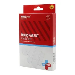 Pleisters transparant waterdicht 4 maten, 50 stuks