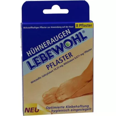 LEBEWOHL Likdoornpleisters, 8 stuks LEBEWOHL Likdoornpleisters, 8 stuks