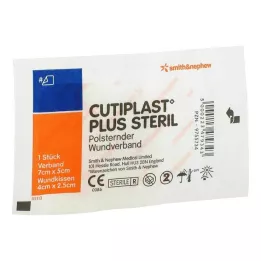 CUTIPLAST Plus steriel 5x7 cm verband, 1 st