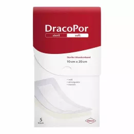 DRACOPOR Wondverband 10x20 cm steriel, 5 stuks