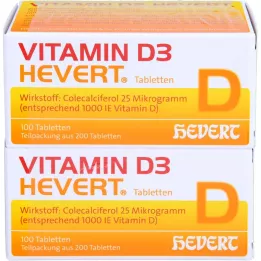 VITAMIN D3 HEVERT tabletten, 200 stuks