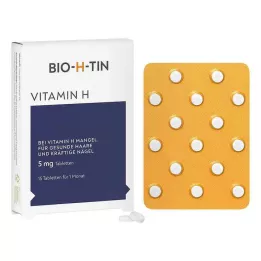BIO-H-TIN Vitamine H 5 mg voor 1 maand tabletten, 15 stuks