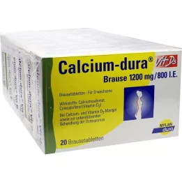 CALCIUM DURA Vit D3 bruisend 1200 mg/800 I.E., 120 stuks