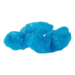 Wegwerp plastic overschoenen, blauw, 10 stuks
