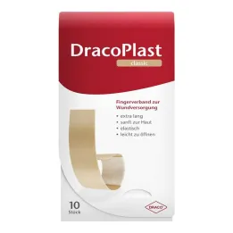 Dracoplast Vingerstrips 2x12cm elastiek, 10 st