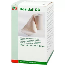 ROSIDAL CC cohesief compressieverband 10 cmx6 m, 1 st