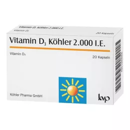 VITAMIN D3 KÖHLER 2.000 IE capsules, 20 stuks