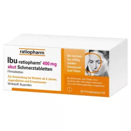 IBU-RATIOPHARM 400 mg acute pijntabletten, filmomhulde tabletten, 50 stuks