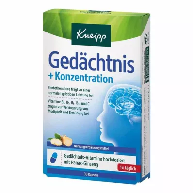 KNEIPP Geheugen+Concentratie Capsules, 30 stuks