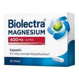 BIOLECTRA Magnesium 400 mg ultra capsules, 20 stuks