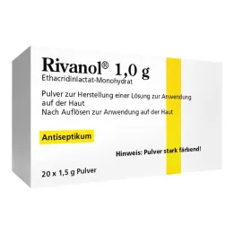 Rivanol 1,0 g poeder, 20 stuks