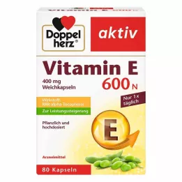 DOPPELHERZ Vitamine E 600 N zachte capsules, 80 stuks