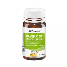 SOVITA CARE Vitamine C 300 capsules voor langdurig gebruik, 90 stuks