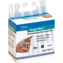 Vingerflex bindt 2,5 cm x 4,5 m zebra, 1 st