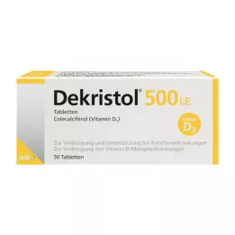 DEKRISTOL 500 IE tabletten, 50 stuks