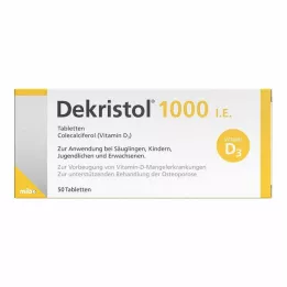 DEKRISTOL 1.000 IE tabletten, 50 stuks