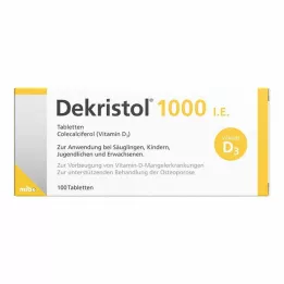 DEKRISTOL 1.000 IE tabletten, 100 stuks