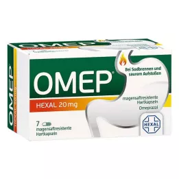 OMEP HEXAL 20 mg maagsapresistente harde capsules, 7 stuks