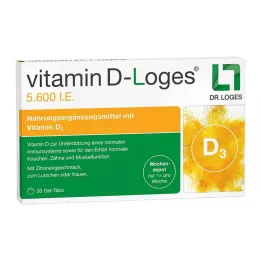 VITAMIN D-LOGES 5.600 IE wekelijkse depot kauwtabletten, 30 stuks