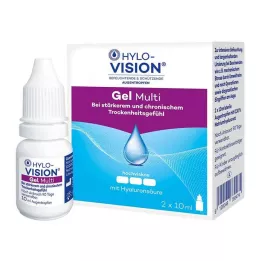 HYLO-VISION Gel multi oogdruppels, 2X10 ml