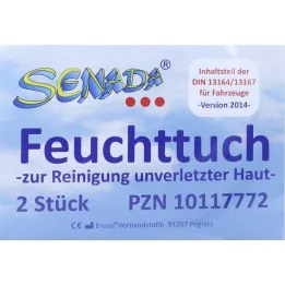 Senada vochtige doekjes, 2 stuks