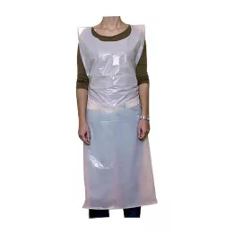 SCHÜRZE Eenmaal PE Wit 140 cm Unteril, 10 st