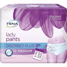 Tena Dame broek discreet plus medium, 12 st