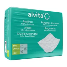 Alvita bedbeschermer 60x90 cm, 30 stuks