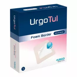 URGOTÜL Schuimrand 8x8 cm verband, 10 stuks