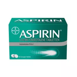 ASPIRIN 500 mg omhulde tabletten, 80 stuks