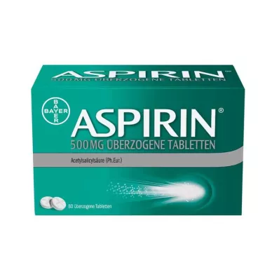 ASPIRIN 500 mg omhulde tabletten, 80 stuks ASPIRIN 500 mg omhulde tabletten, 80 stuks