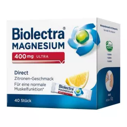 BIOLECTRA Magnesium 400 mg ultra Direct Lemon, 40 stuks