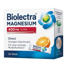 BIOLECTRA Magnesium 400 mg ultra Direct Orange, 20 stuks