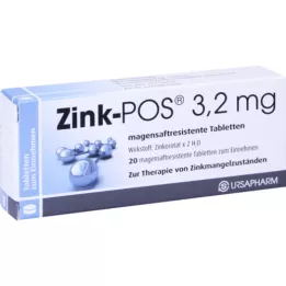 Zink pos 3.2 mg gastoontistische tabletten, 20 st