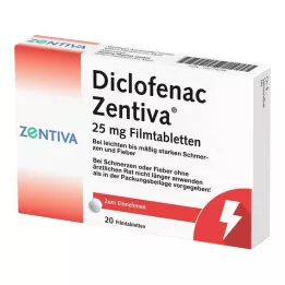 DICLOFENAC Zentiva 25 mg filmomhulde tabletten, 20 stuks