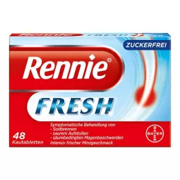 RENNIE FRESH Kauwtabletten, 48 stuks