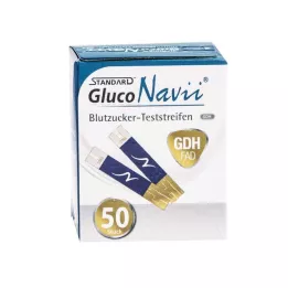 SD GlucoNavii GDH Bloedglucose teststrips, 1X50 stuks